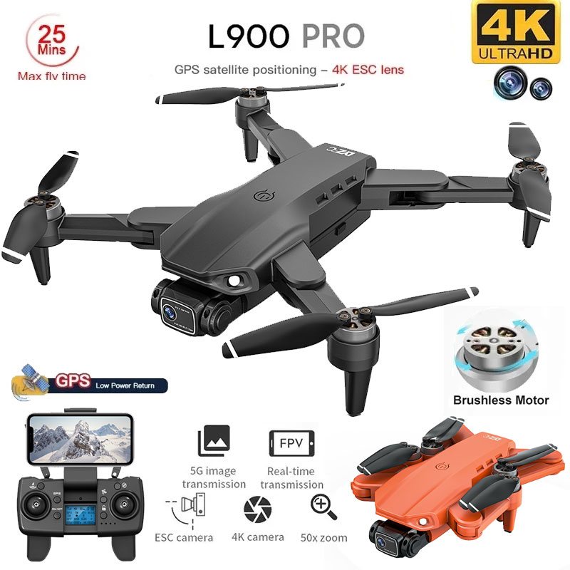 Drone Rc Fpv Pro - L900 Pro Drone mainan kamera ganda