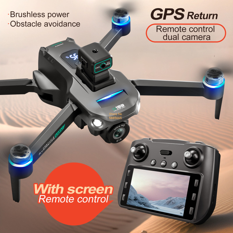 Drone Rc With Screen - Drone Quadcopter kendali jarak jauh, Drone