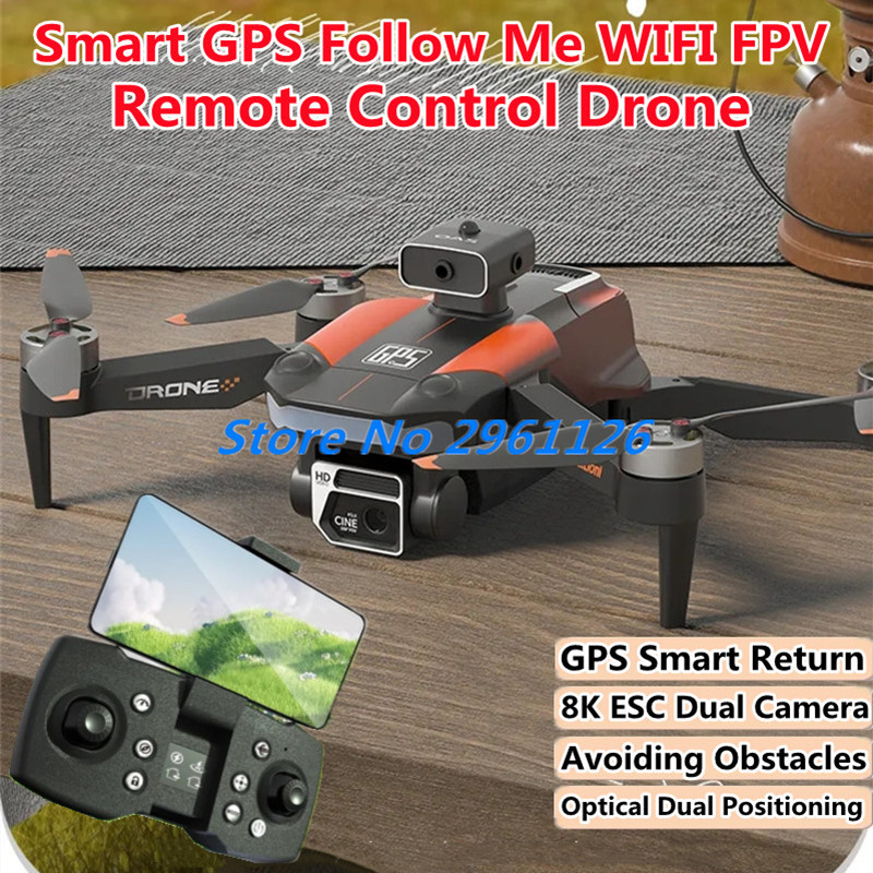 Drone Smart Rc Foldable - Drone Remote Control FPV WIFI Ikuti