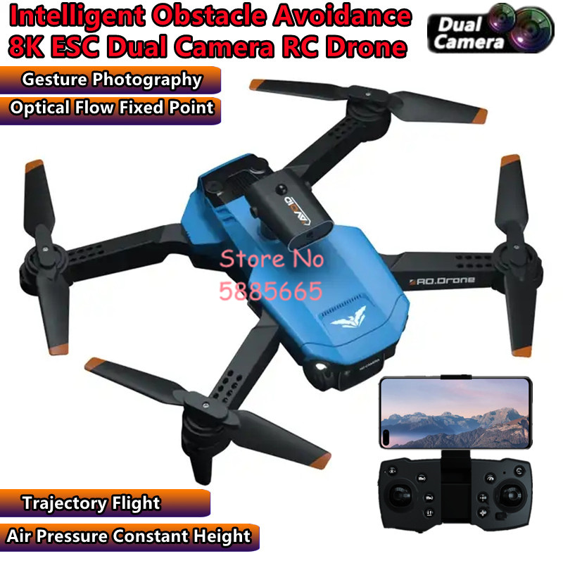 Drone Smart Rc Foldable - Drone Remote Control, mainan Drone RC