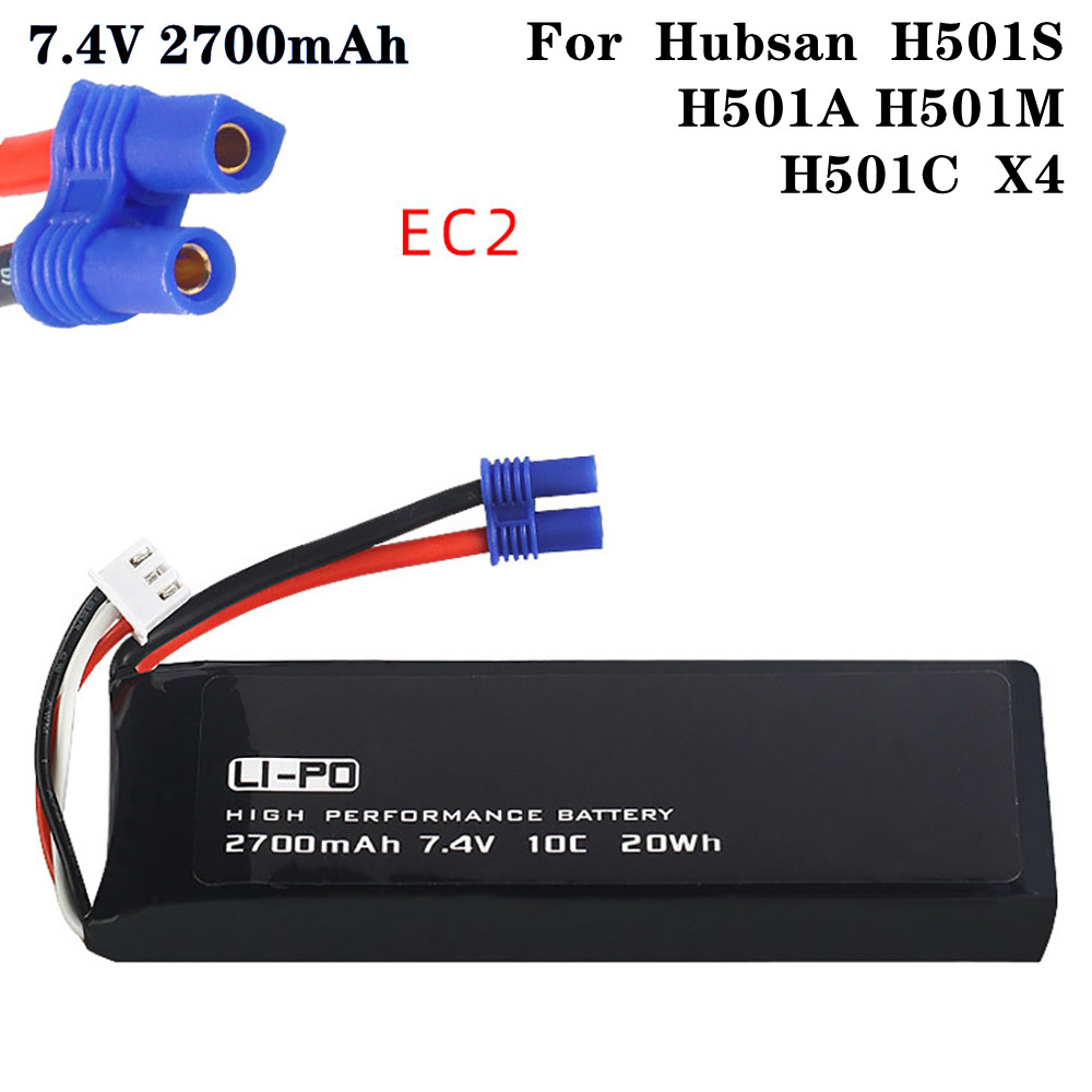 Dron Rc Quadcopter - Baterai asli 7.4V 2700mAh 10C untuk