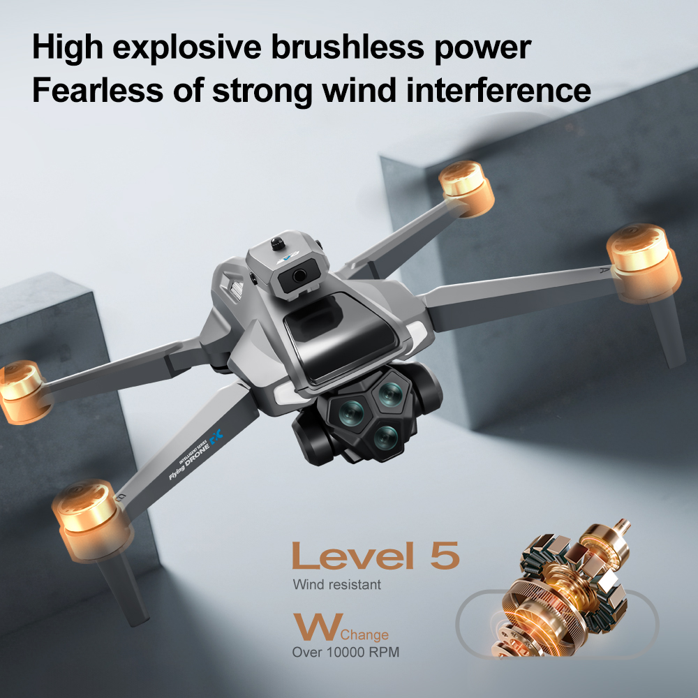 Drone Smart Rc Foldable - GISAEV M66Drone Layar Remote dan Tiga