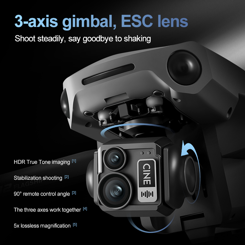 Drone RC Quadcopter 8K 3 Axis  - Drone Rc With Screen ulasan dan harga
