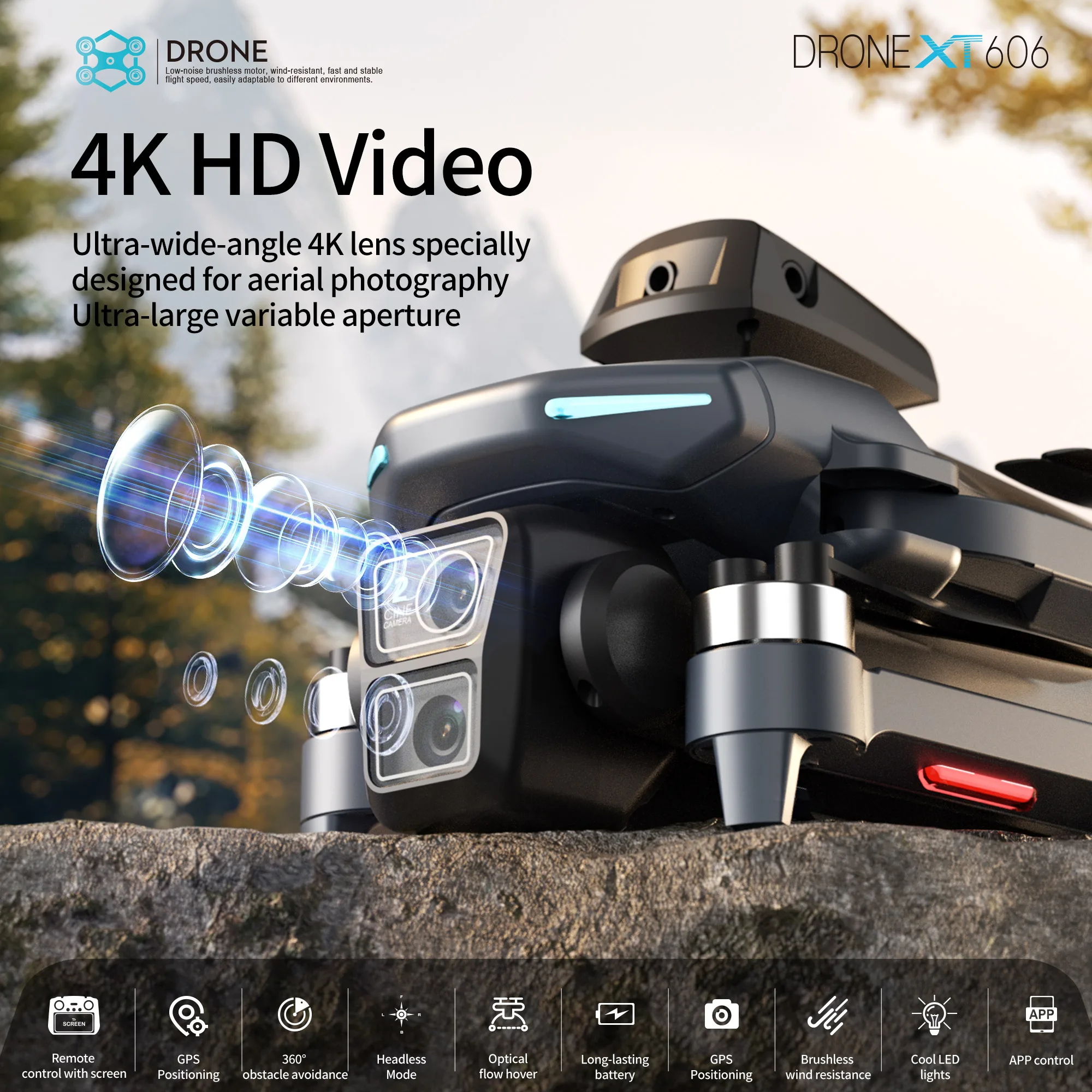 Drone Profesional XT606 Origin - Drone Ls Rc ulasan dan harga