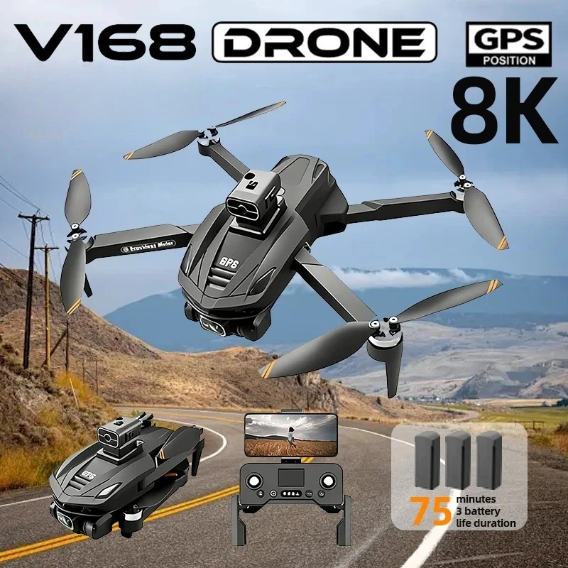Drone GPS V168 Original Profes - Drone Ls Rc ulasan dan harga