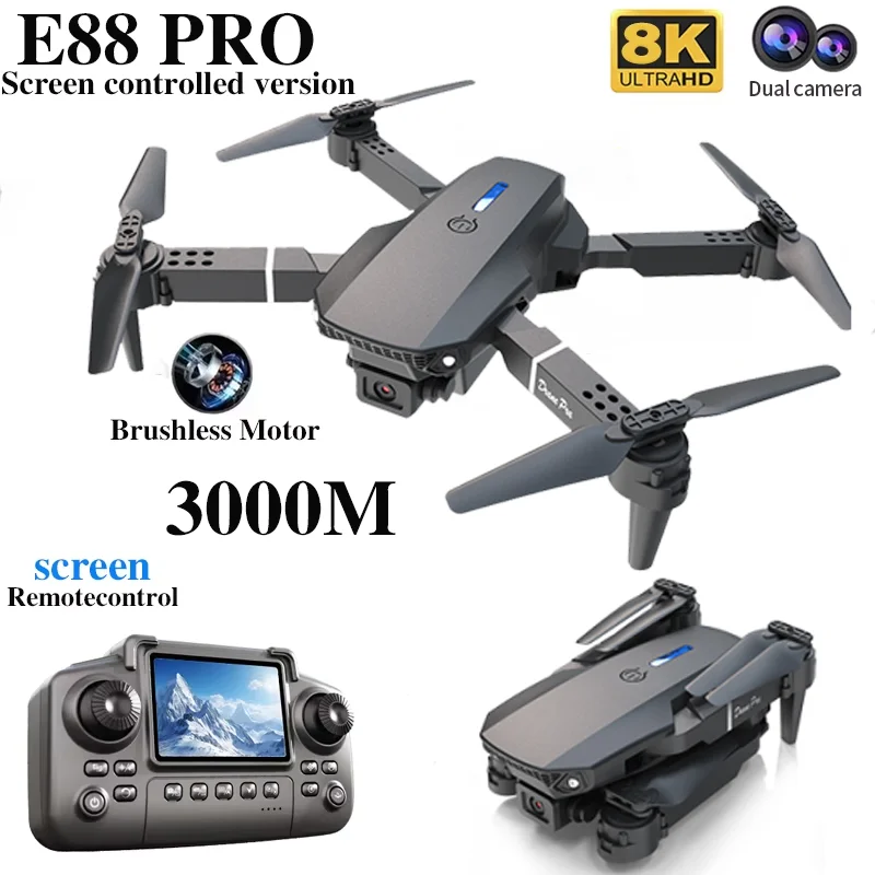 Drone E88 PRO Profesional deng - Drone Rc Fpv Pro ulasan dan harga