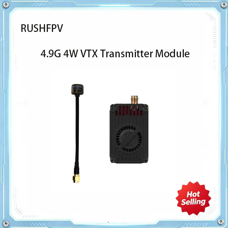 RUSHFPV 4.9GHz 4W VTX Modul Pe - Rc Transmitter Drone ulasan dan harga