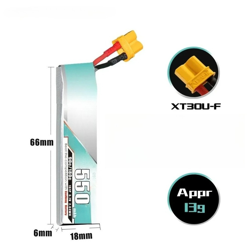 550mAh 3.7V Untuk EMAX NanoHaw - Drone Ls Rc ulasan dan harga