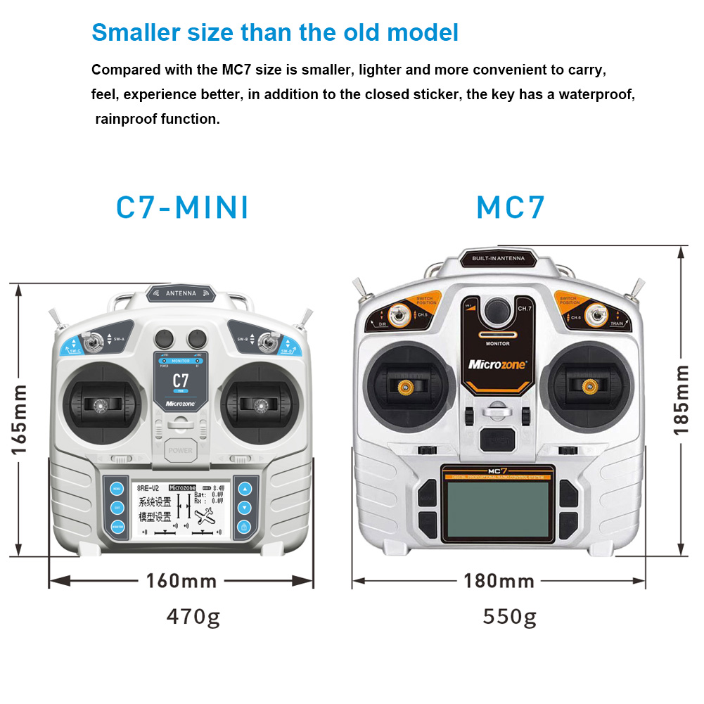 MicroZone MC7 Pengendali C7 Pe - Drone Rc Transmitter And Receiver ulasan dan harga