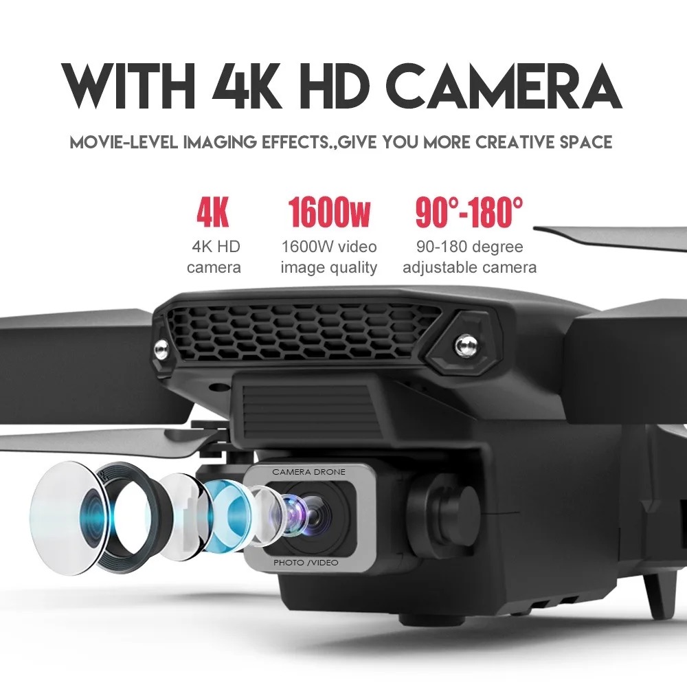 Drone RC Baru E88Pro 4K Profes - Drone Rc Fpv Pro ulasan dan harga