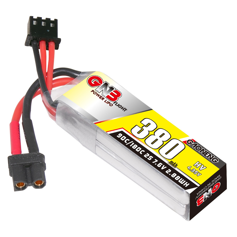 Baterai Lipo GNB 2S 7.6V 380mA - Dron Rc Quadcopter ulasan dan harga