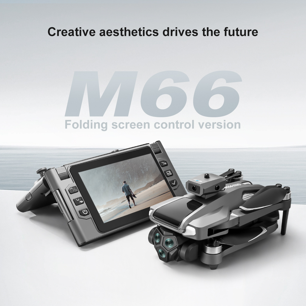 Drone RC Lipat M66 dengan Laya - Drone Rc With Screen ulasan dan harga