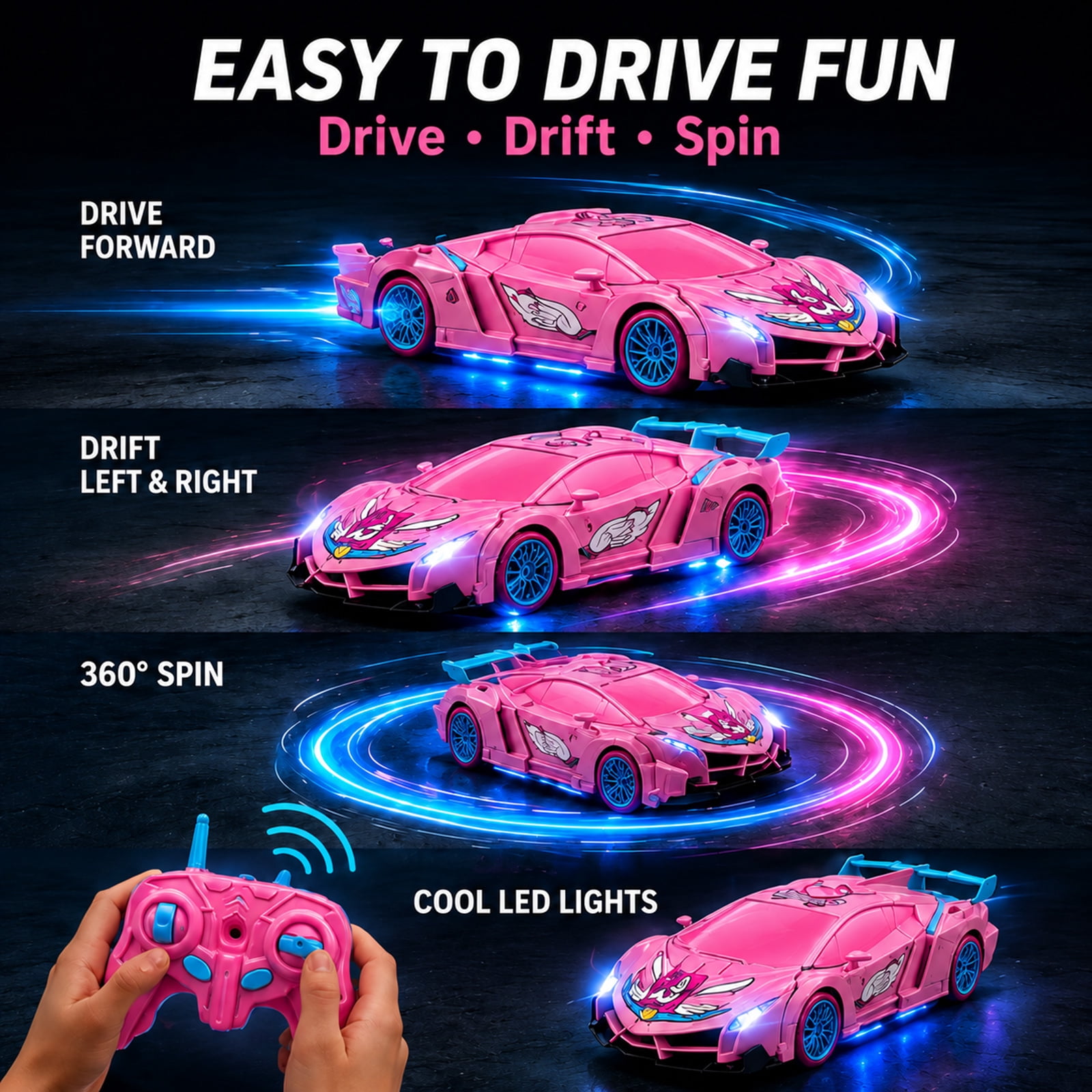 Mobil Robot Unicorn RC Transfo - Drone Lidi Rc ulasan dan harga