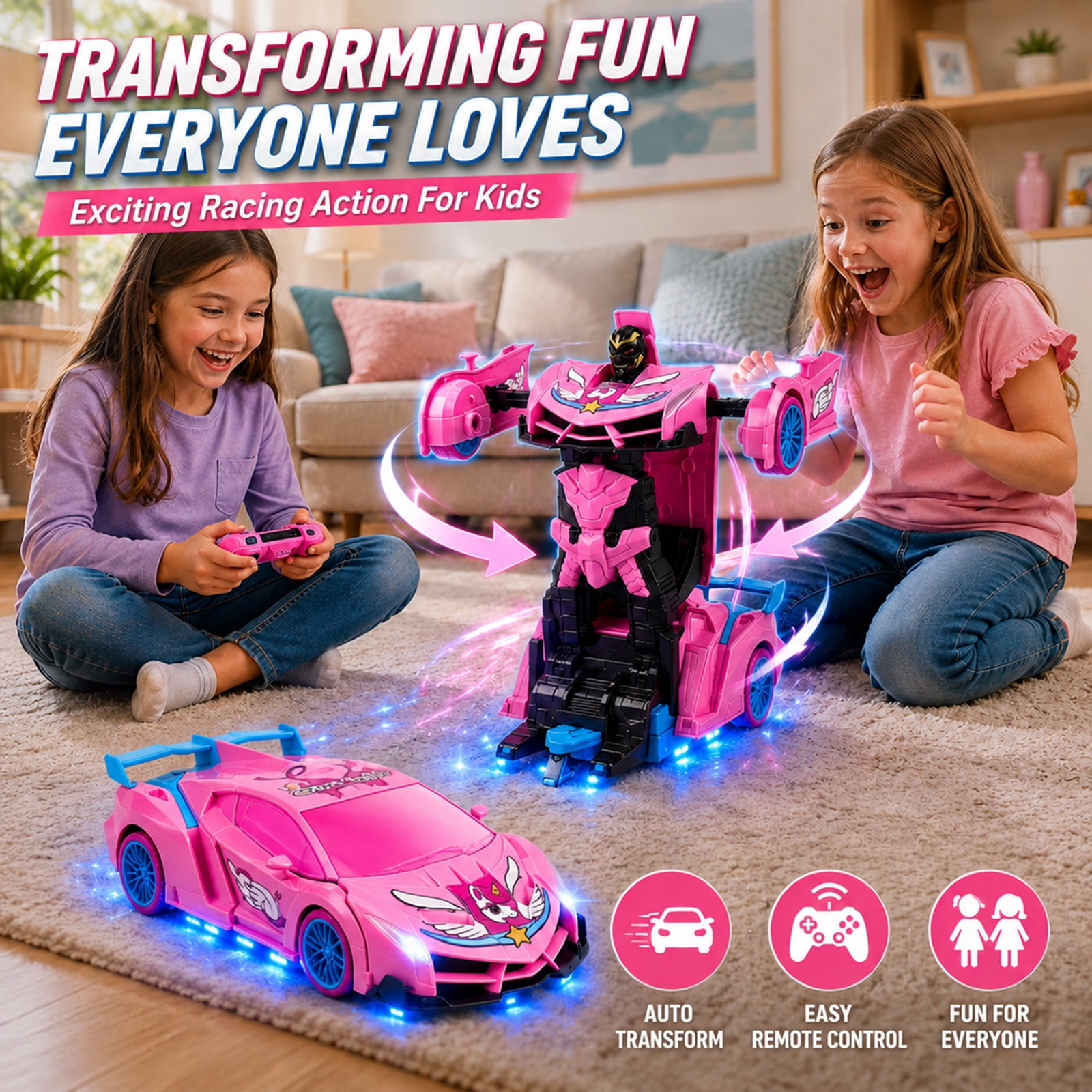 Mobil Robot Unicorn RC Transfo - Drone Lidi Rc ulasan dan harga