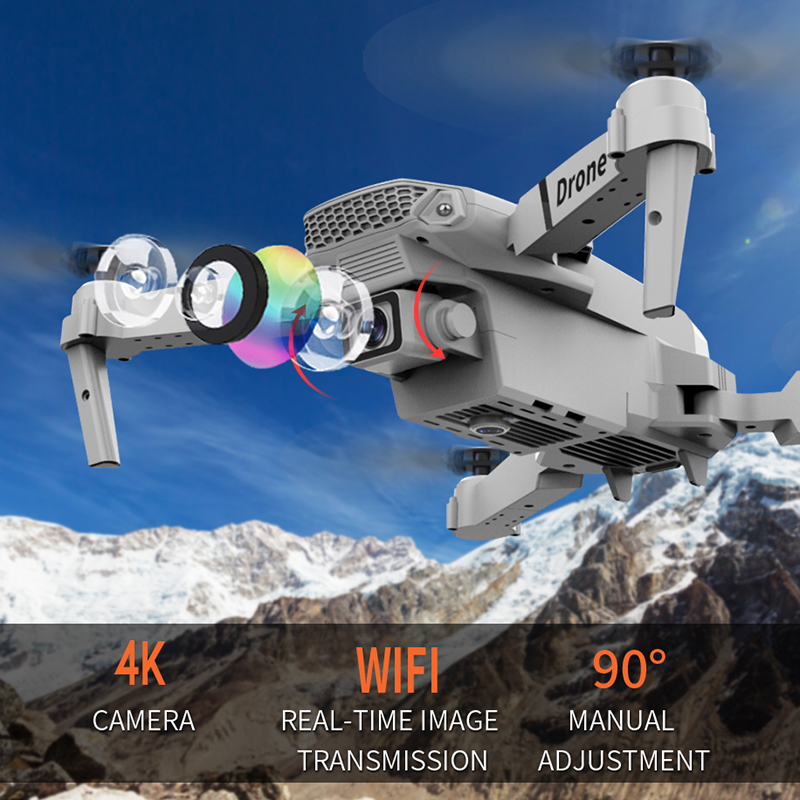 2026 Profesional E88 Mini Quad - Drone Smart Rc Foldable ulasan dan harga