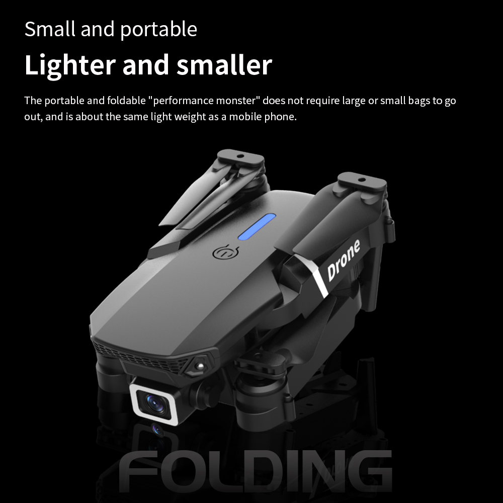 2026 Profesional E88 Mini Quad - Drone Smart Rc Foldable ulasan dan harga
